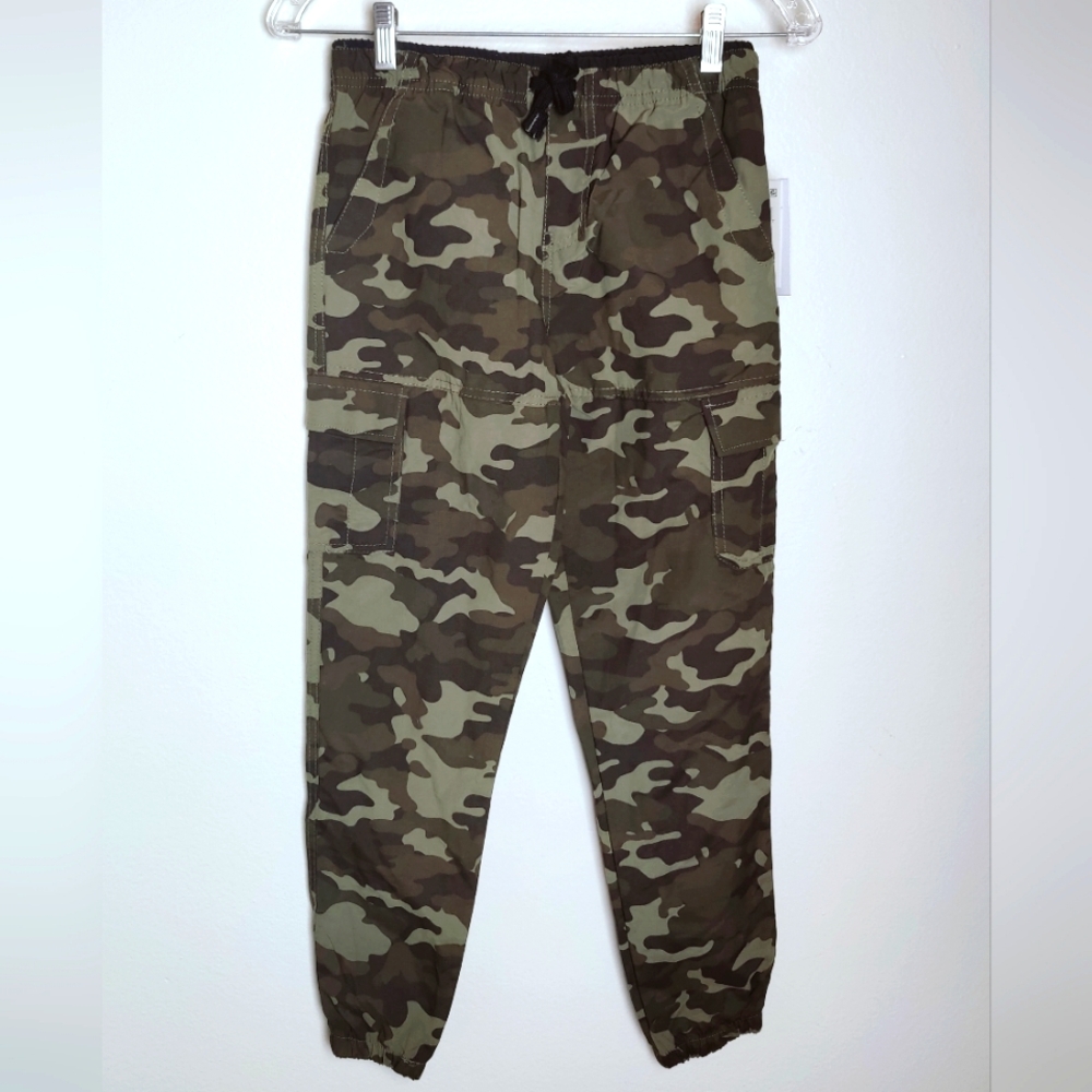 Univibe Boys' Camouflage Cargo Drawstring Pants Joggers, Size M